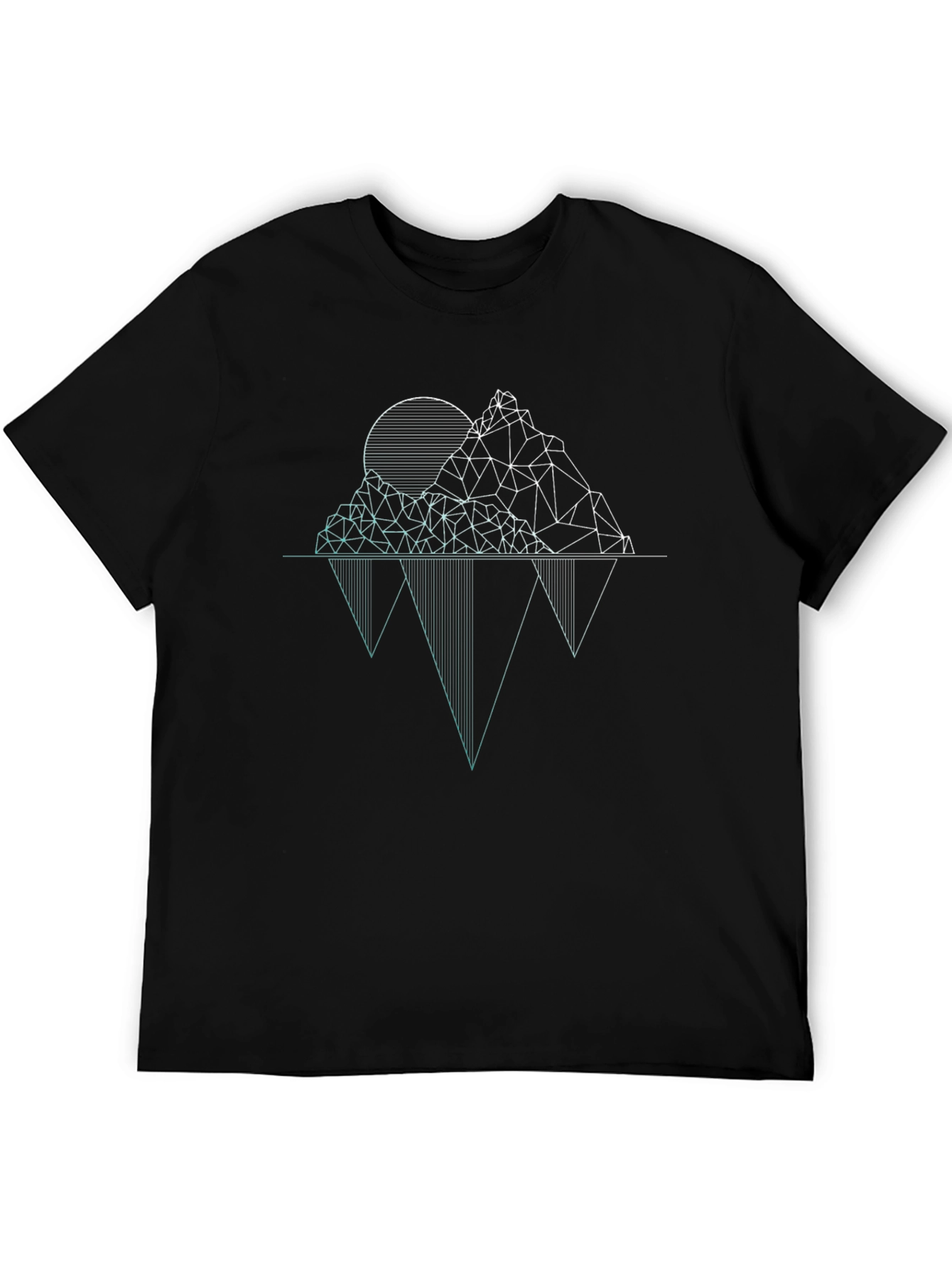 Geometric Mountainscape Graphic Tee
