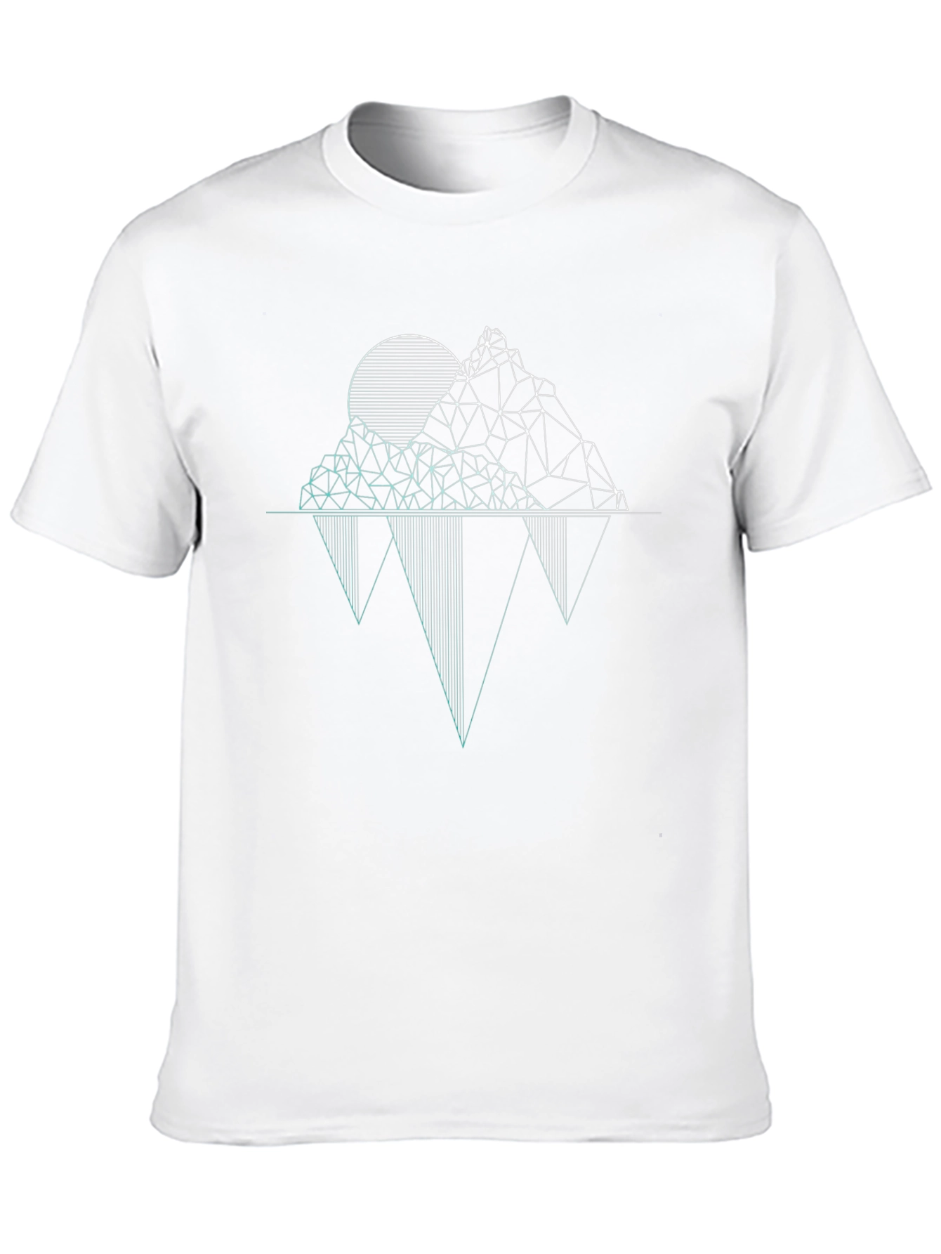 Geometric Mountainscape Graphic Tee