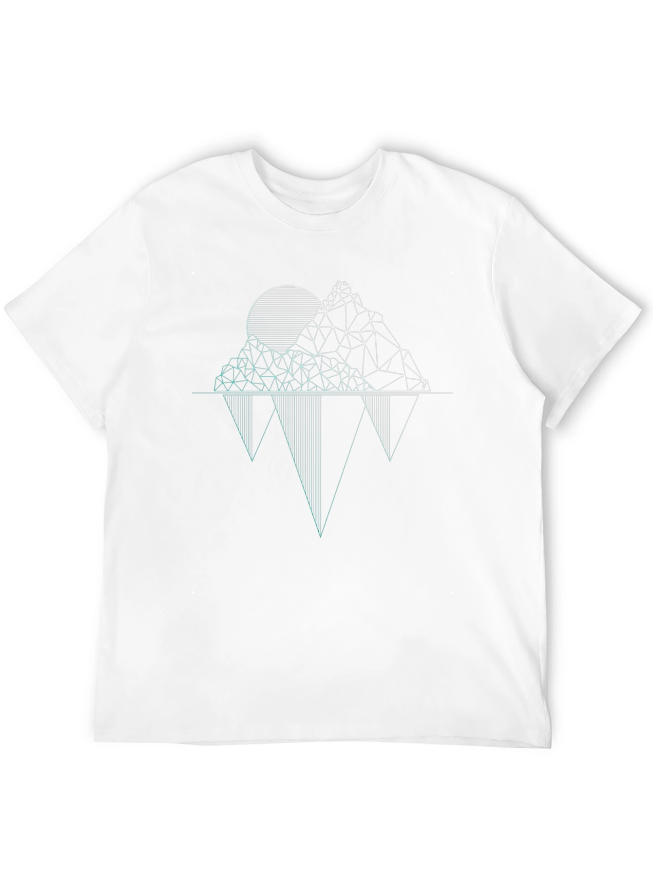 Geometric Mountainscape Graphic Tee