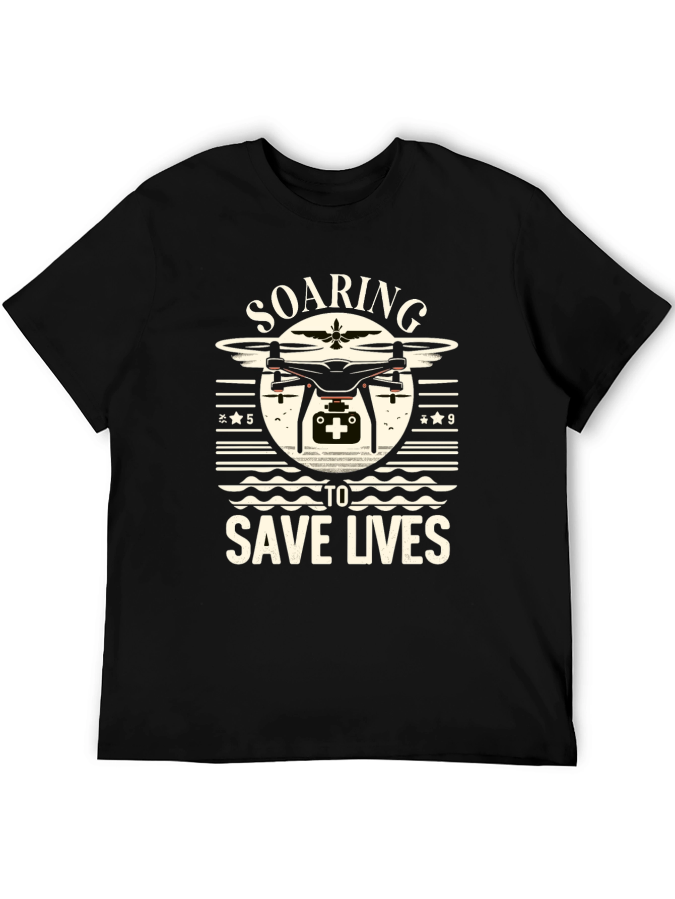 Soaring To Save Lives Drone Graphic T-Shirt