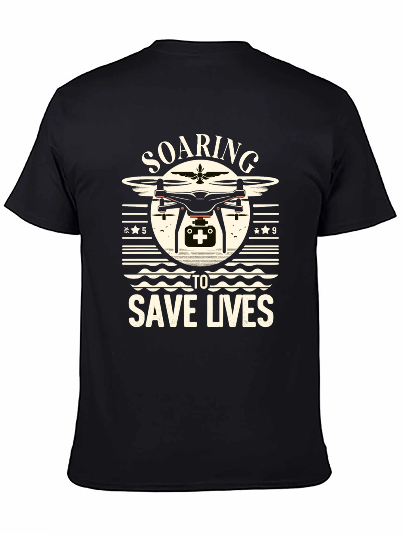 Soaring To Save Lives Drone Graphic T-Shirt