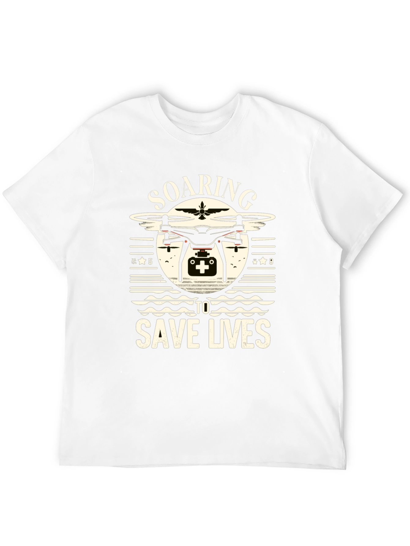 Soaring To Save Lives Drone Graphic T-Shirt
