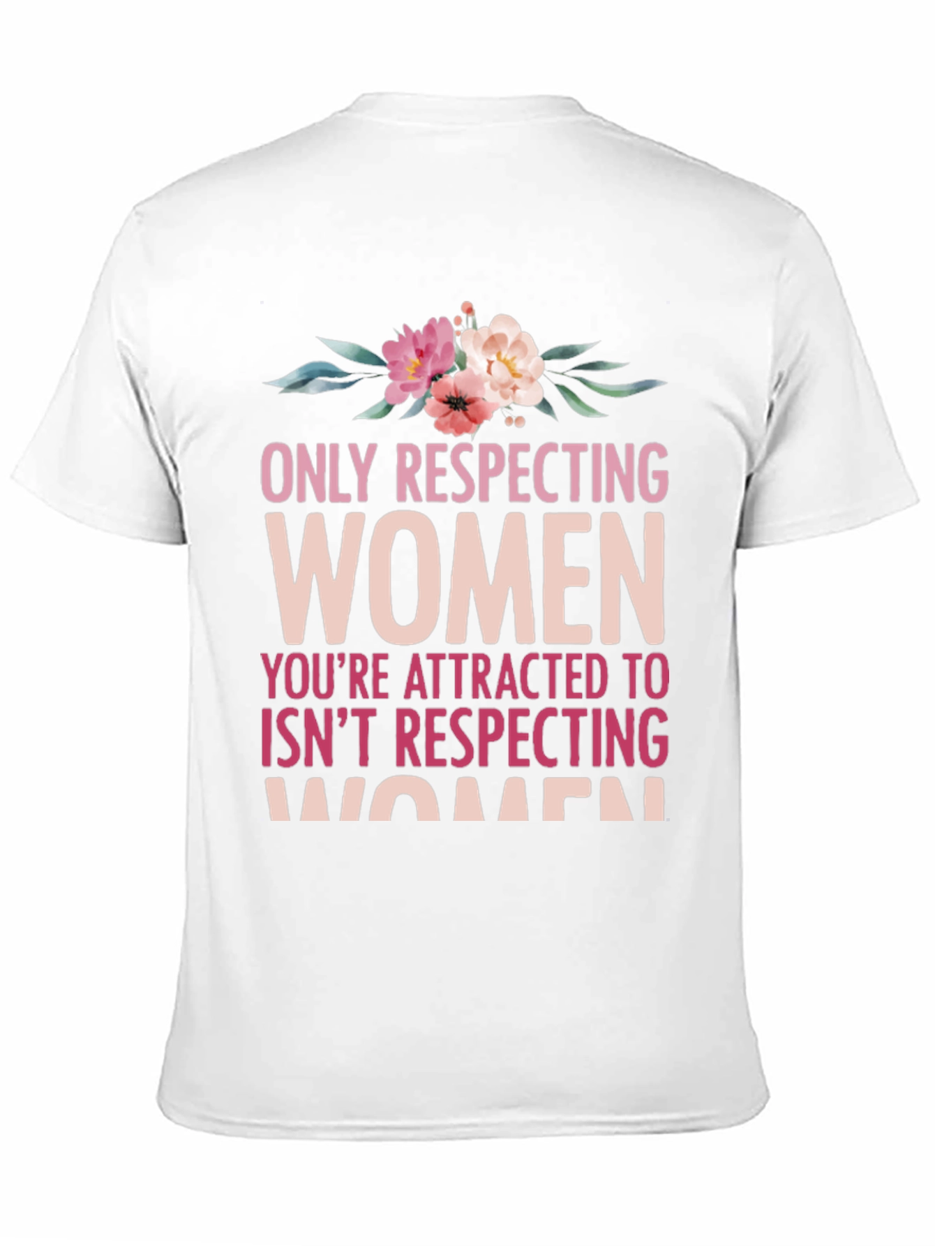 Respect Women Graphic Tee - Floral Design