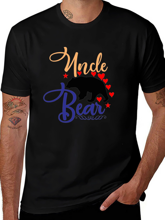 Uncle Bear T-Shirt - Mens Black Tee