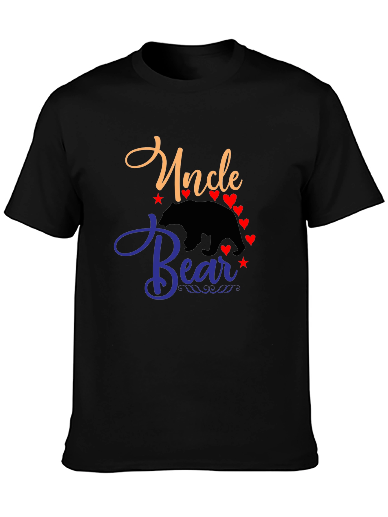 Uncle Bear T-Shirt - Mens Black Tee