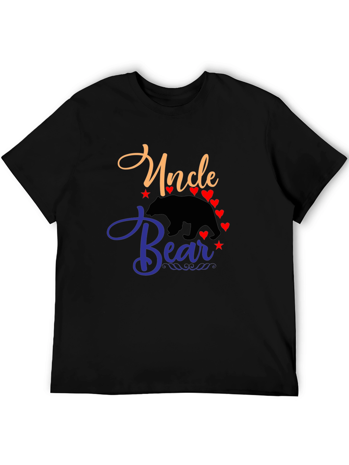 Uncle Bear T-Shirt - Mens Black Tee