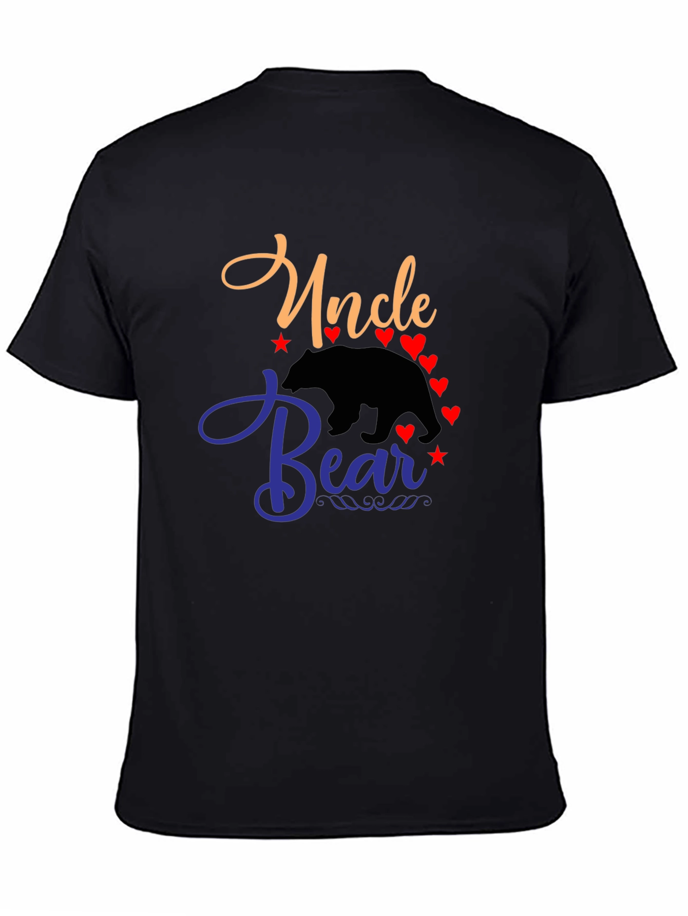 Uncle Bear T-Shirt - Mens Black Tee