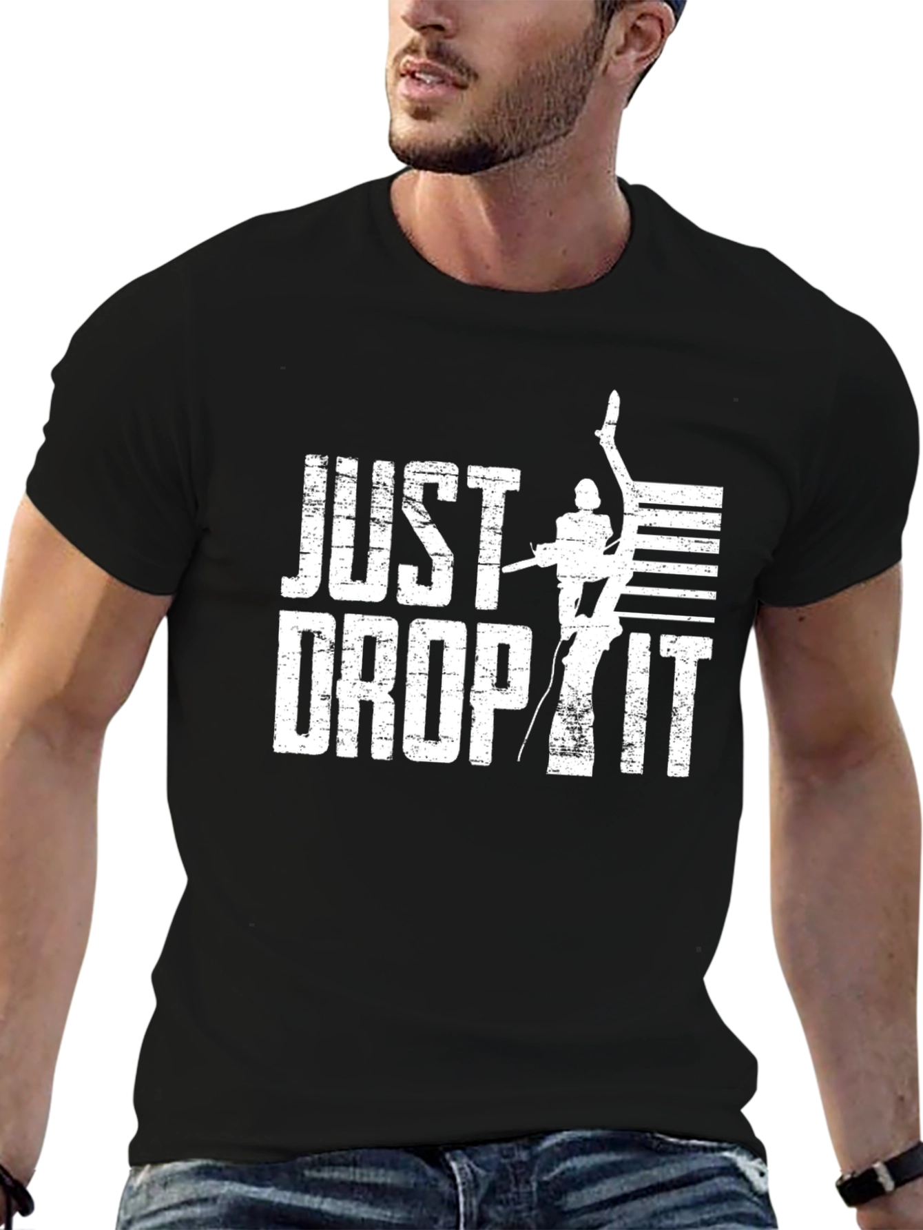 Just Drop It Black T-Shirt