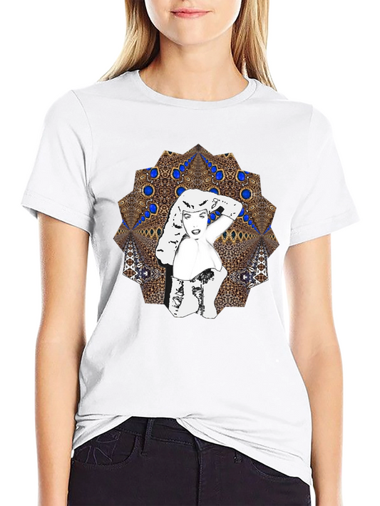 Retro Glam Graphic Tee - Bold Style for Everyday