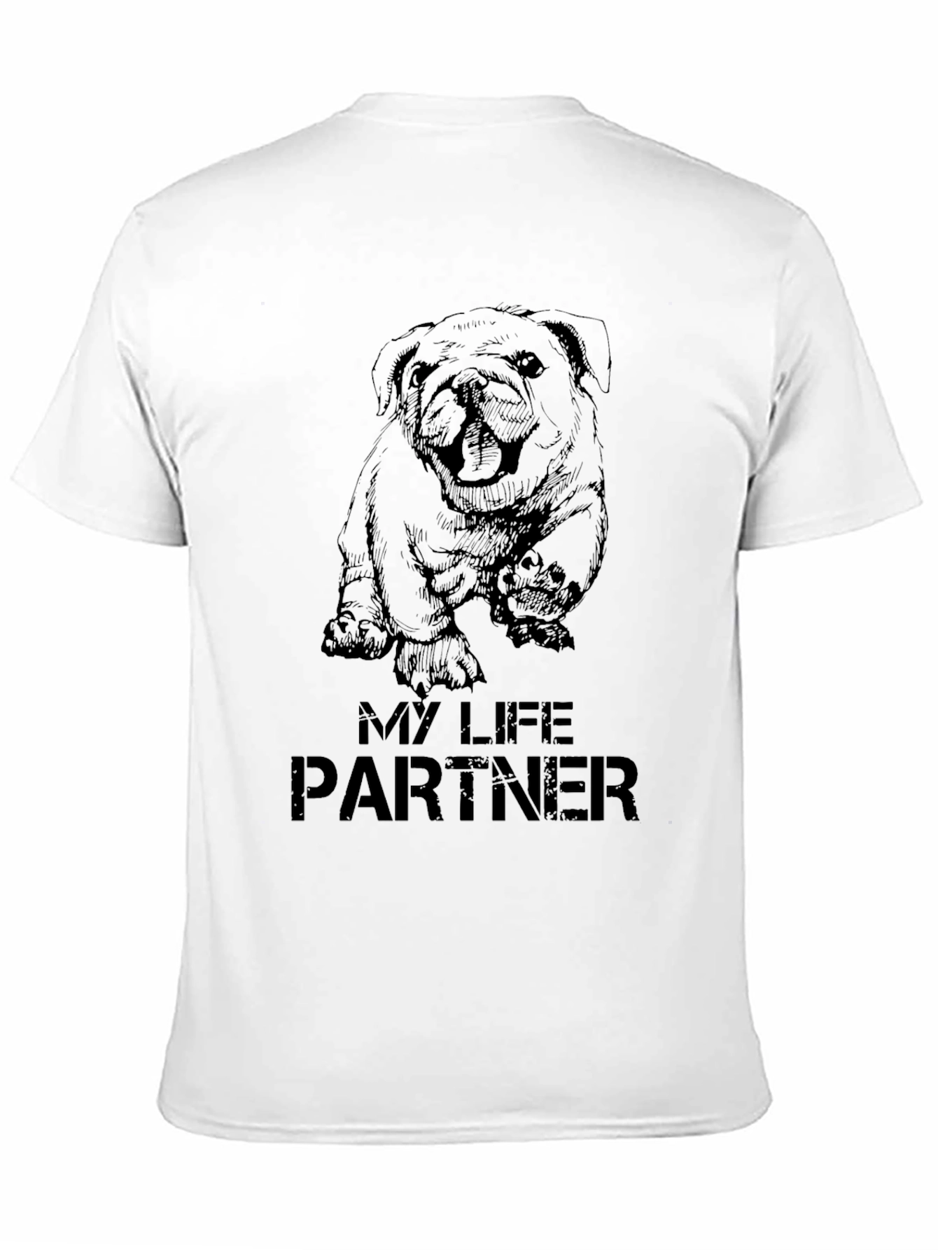 My Life Partner Dog Graphic T-Shirt