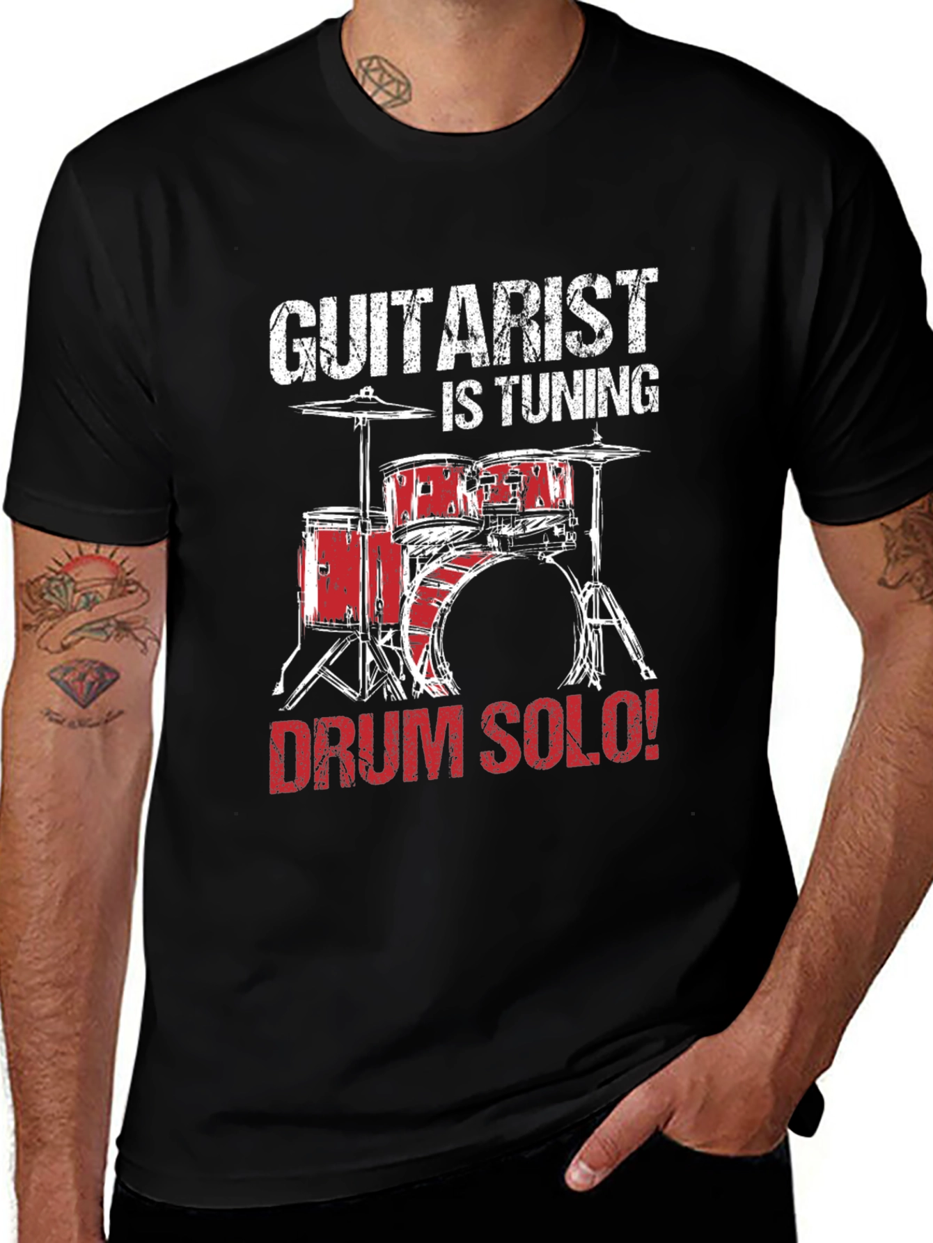 Guitarist is Tuning: Drum Solo T-Shirt