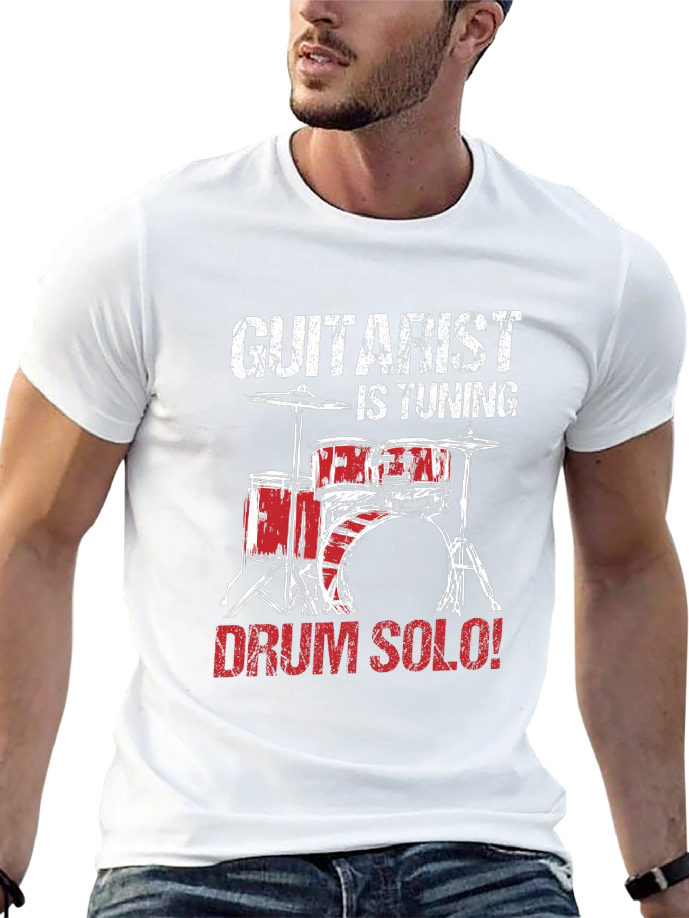 Guitarist is Tuning: Drum Solo T-Shirt