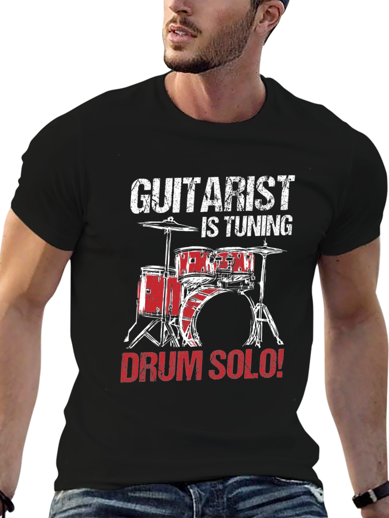 Guitarist is Tuning: Drum Solo T-Shirt