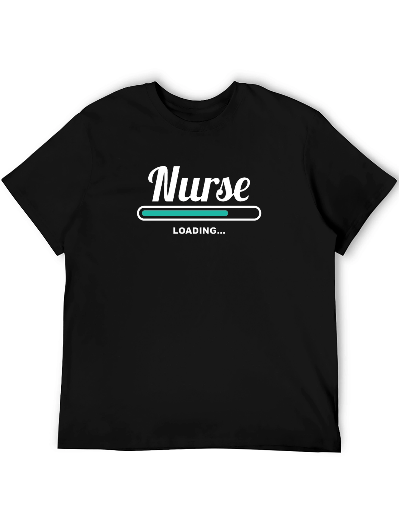 Nurse Loading Black Graphic T-Shirt