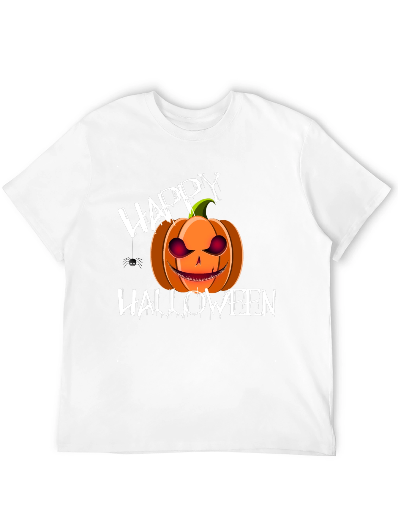 Happy Halloween Pumpkin T-Shirt - Spooky Holiday Tee