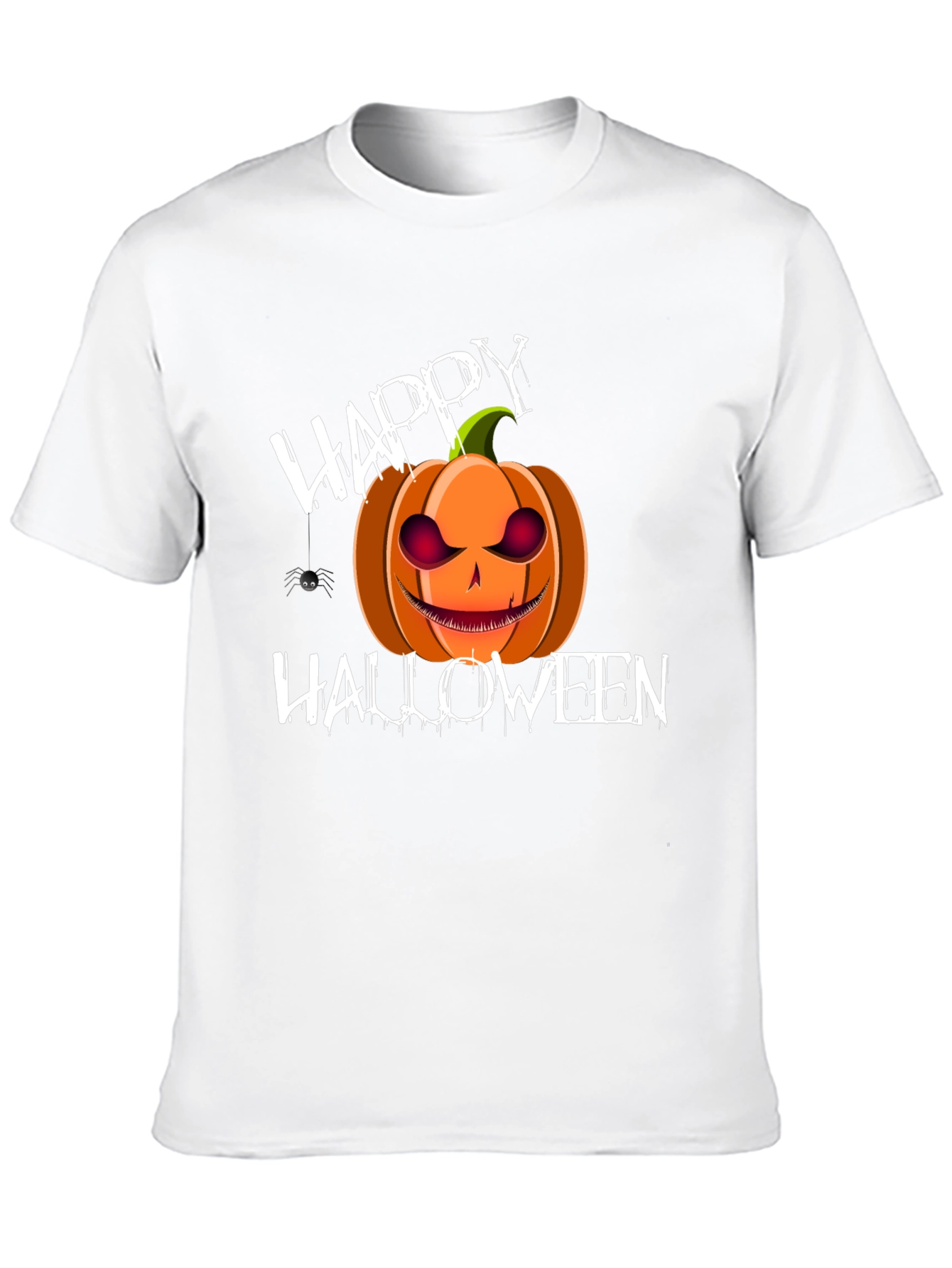 Happy Halloween Pumpkin T-Shirt - Spooky Holiday Tee