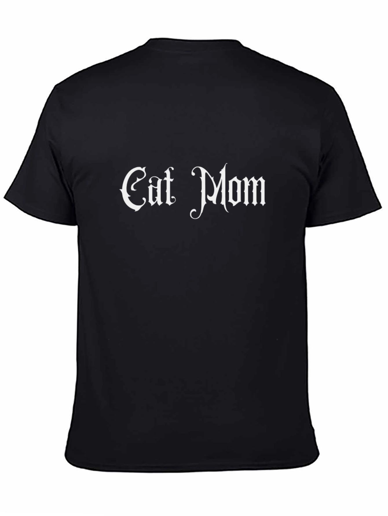 Cat Mom Graphic T-Shirt - Black Cotton Tee
