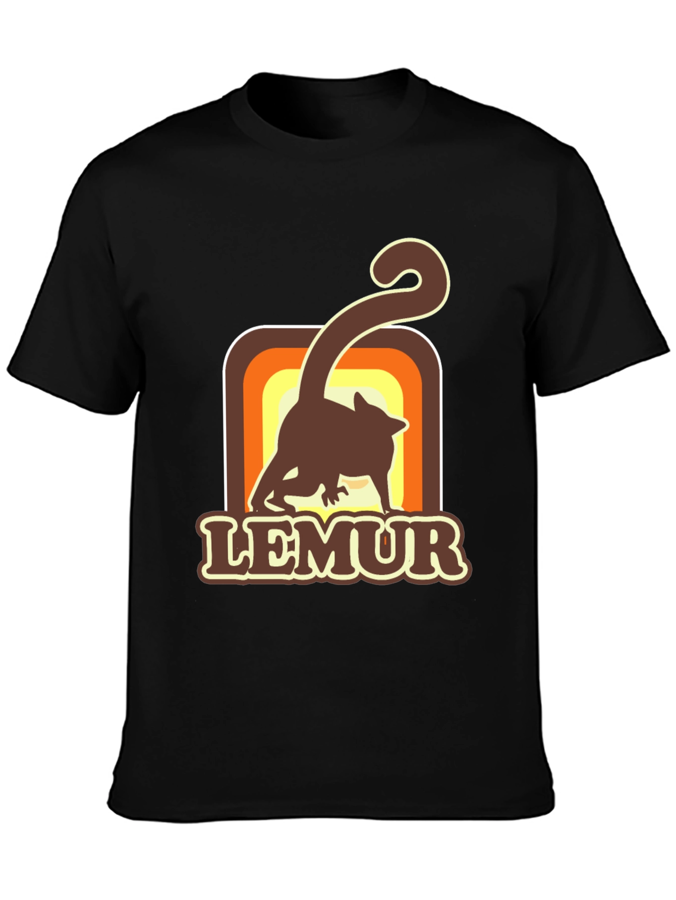 Retro Lemur Graphic T-Shirt - Soft Cotton Tee
