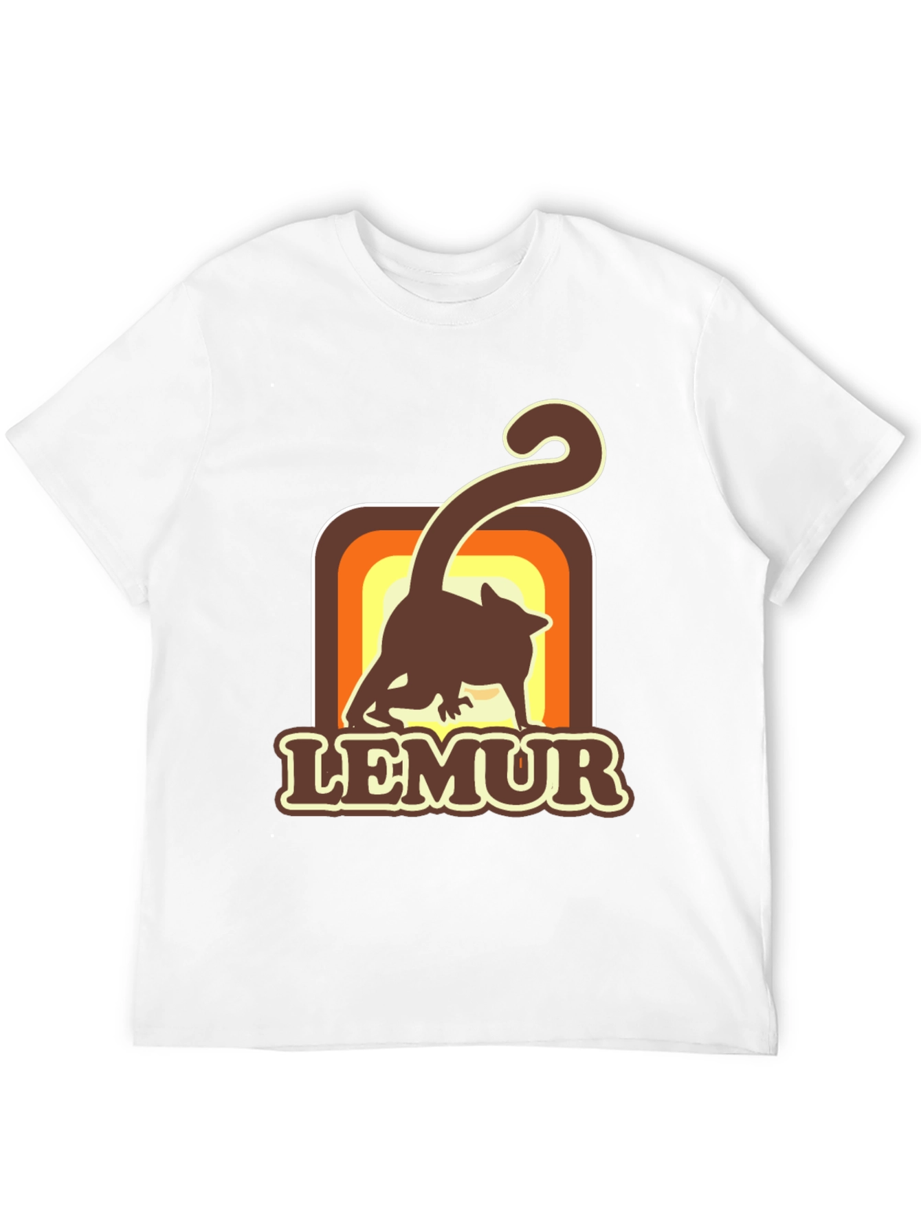 Retro Lemur Graphic T-Shirt - Soft Cotton Tee