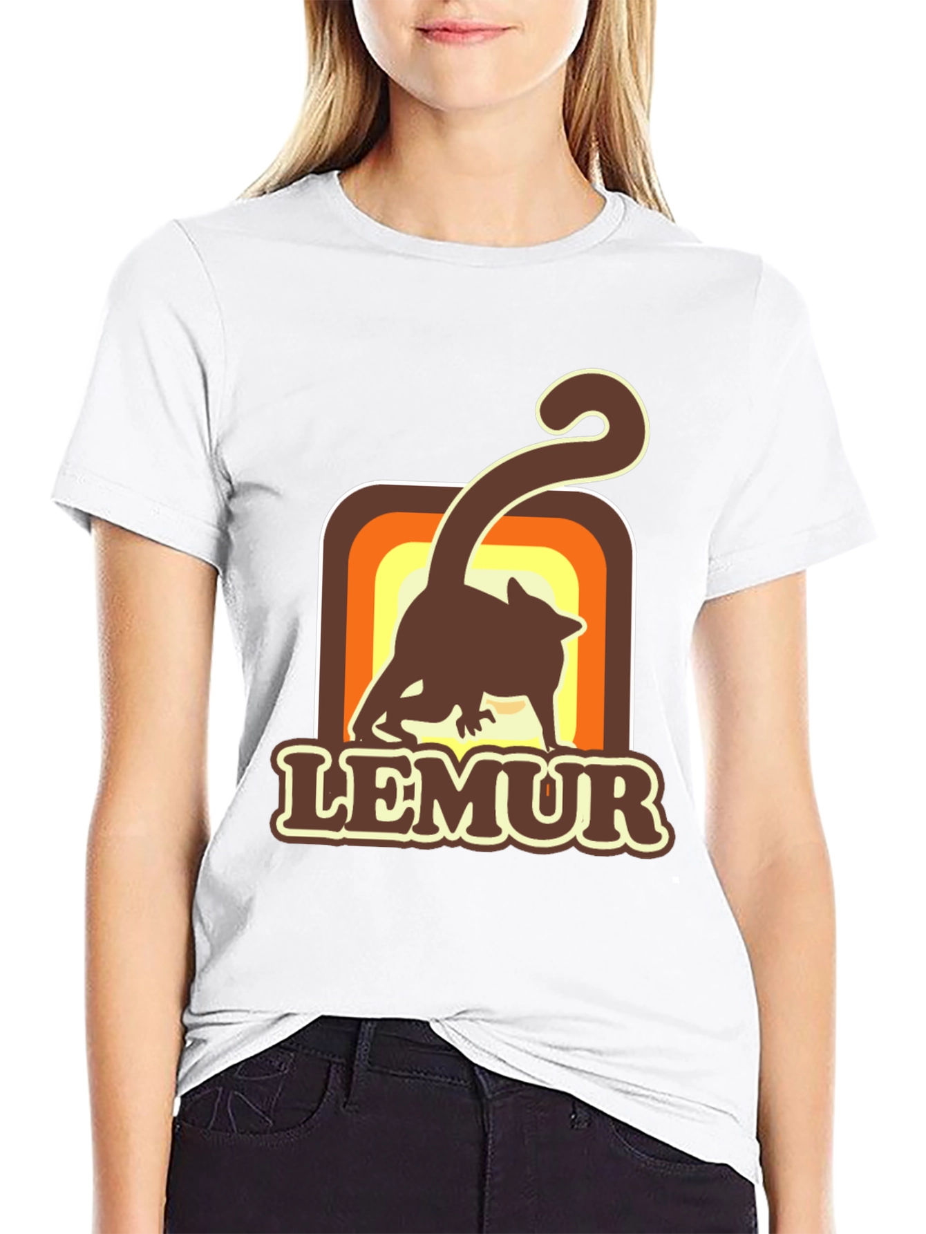 Retro Lemur Graphic T-Shirt - Soft Cotton Tee