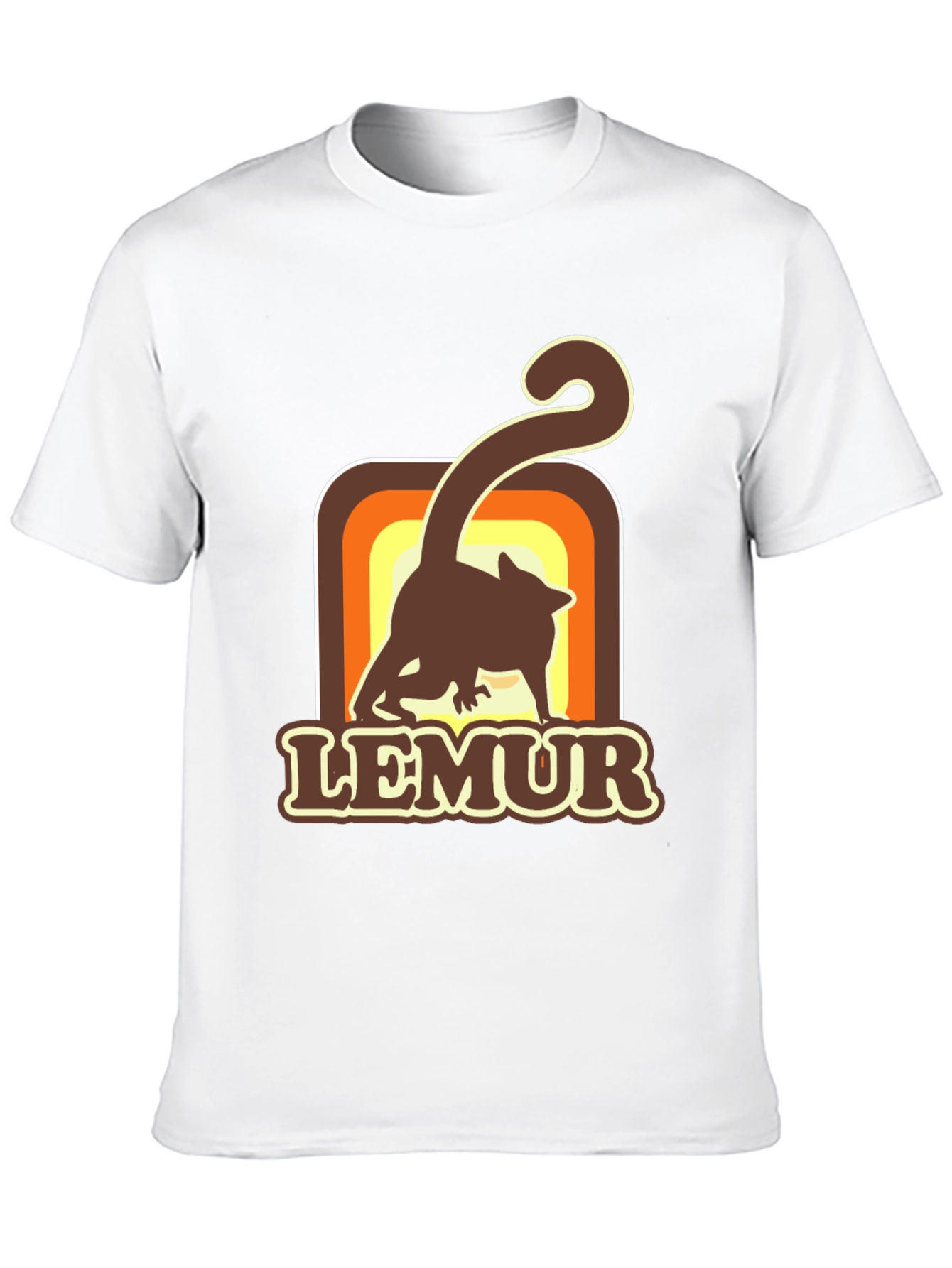 Retro Lemur Graphic T-Shirt - Soft Cotton Tee