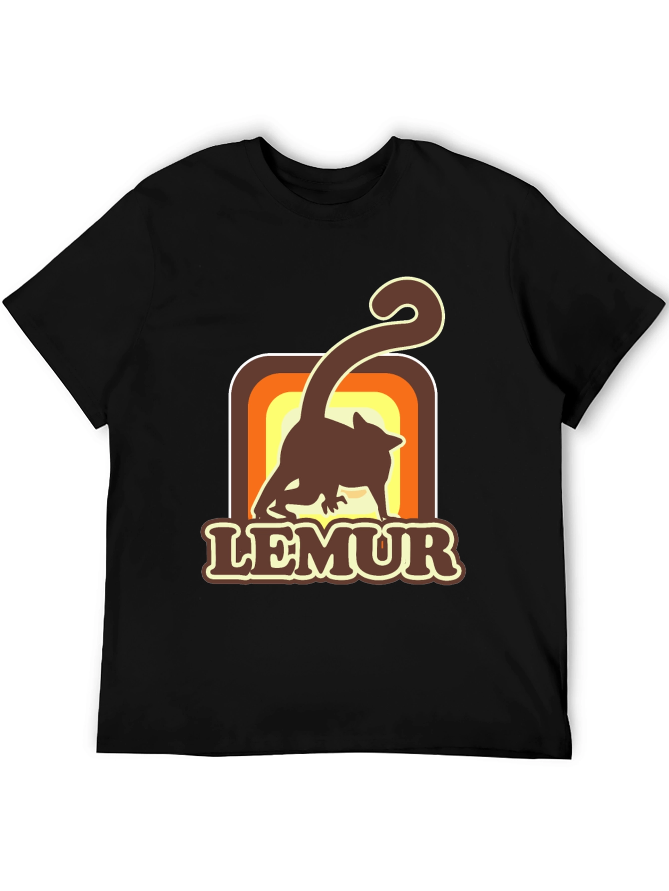 Retro Lemur Graphic T-Shirt - Soft Cotton Tee