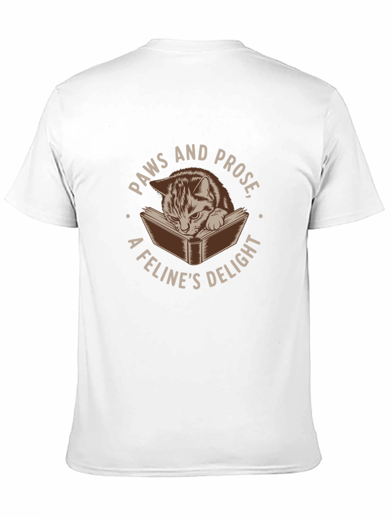 Paws and Prose Cat Lovers T-Shirt