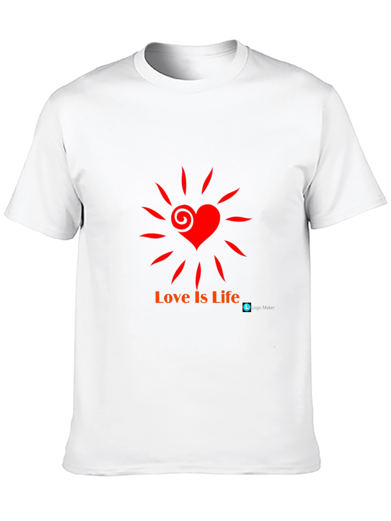 Love is Life T-Shirt - Black Casual Tee