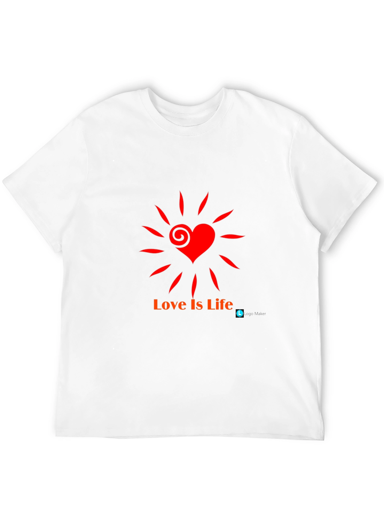 Love is Life T-Shirt - Black Casual Tee