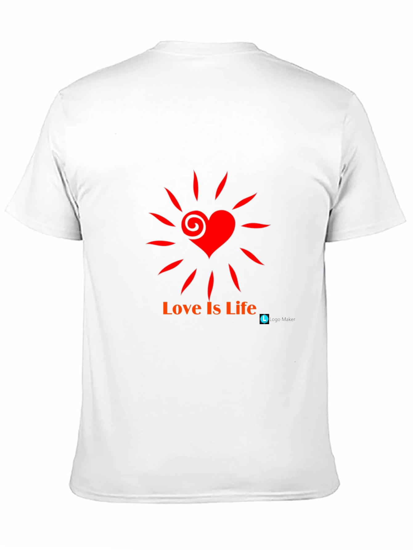 Love is Life T-Shirt - Black Casual Tee