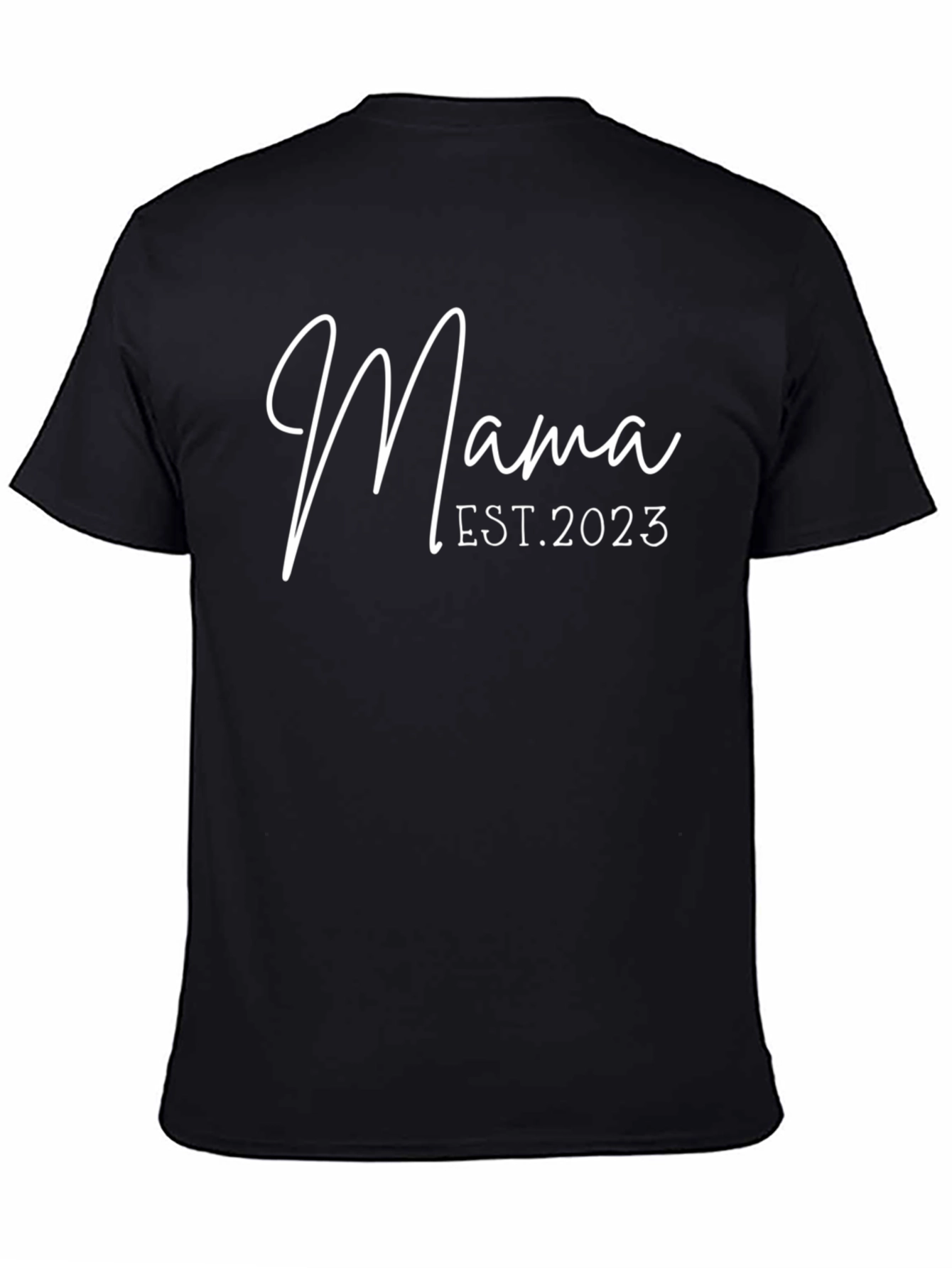 Mama Est. 2023 Black Graphic Tee
