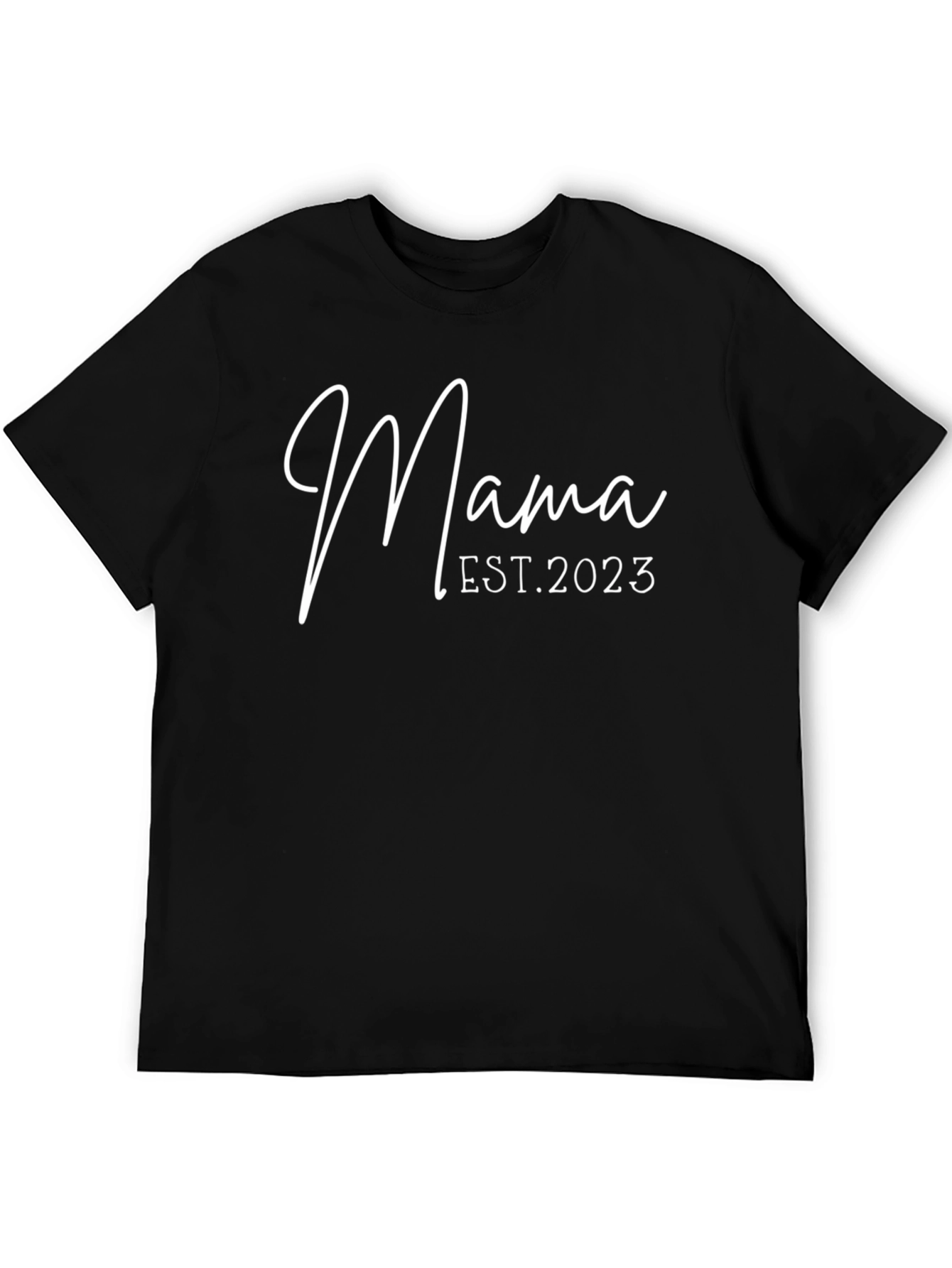 Mama Est. 2023 Black Graphic Tee