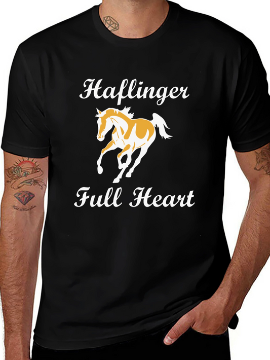 Haflinger Full Heart Black T-Shirt