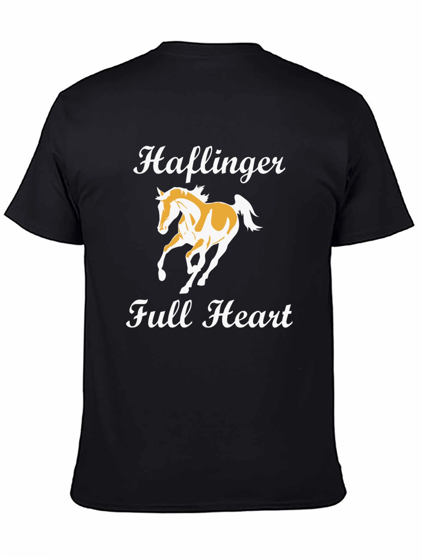Haflinger Full Heart Black T-Shirt