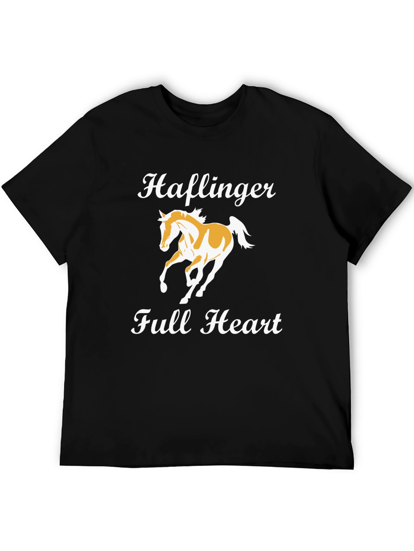 Haflinger Full Heart Black T-Shirt