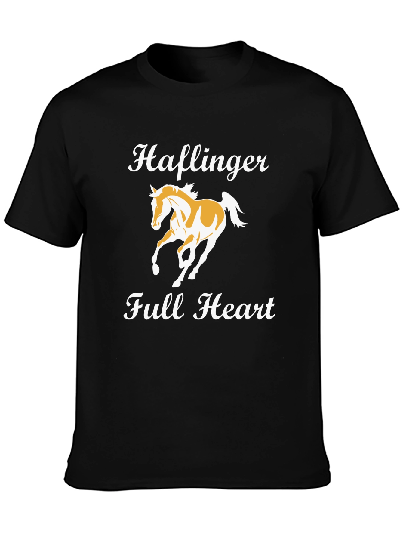 Haflinger Full Heart Black T-Shirt
