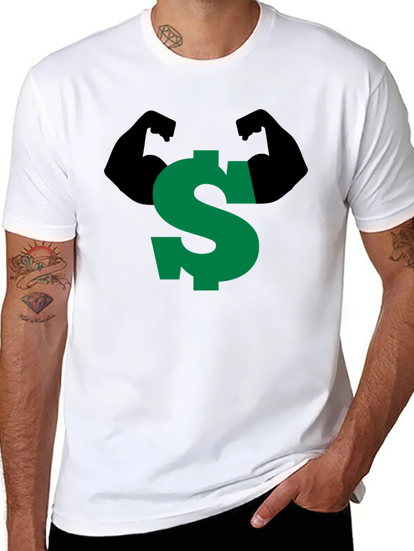Strong Dollar Sign Graphic Tee