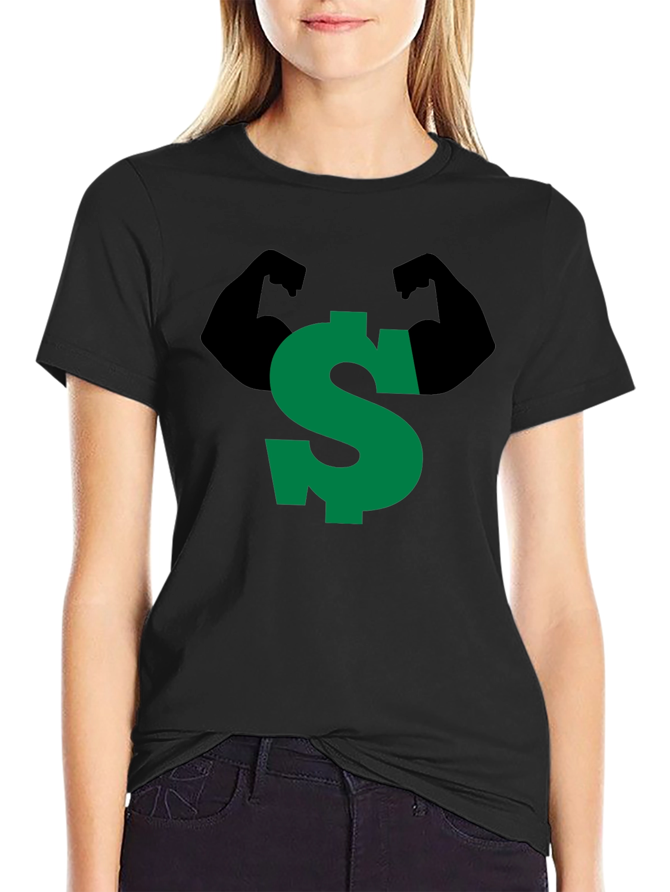 Strong Dollar Sign Graphic Tee