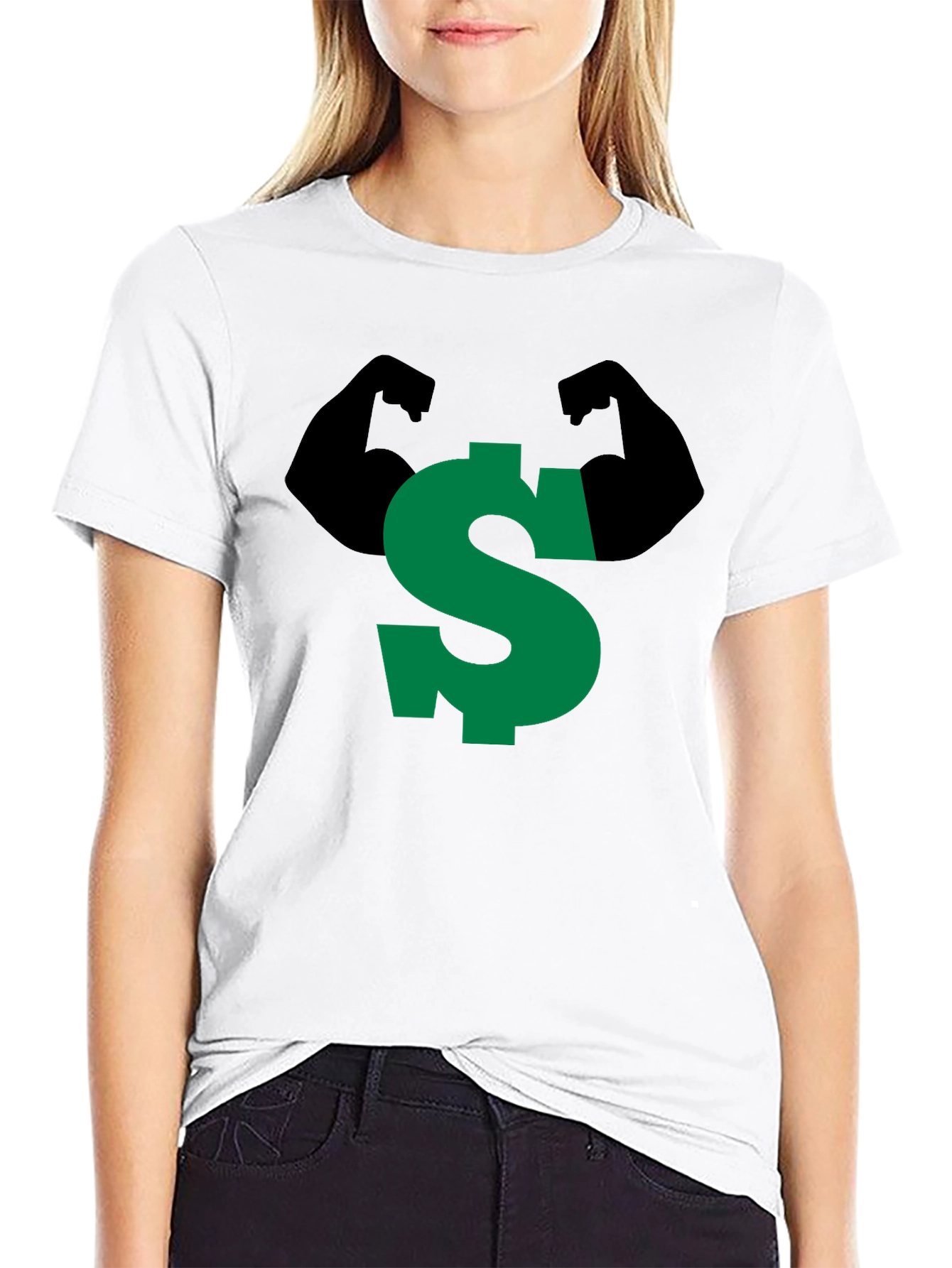 Strong Dollar Sign Graphic Tee