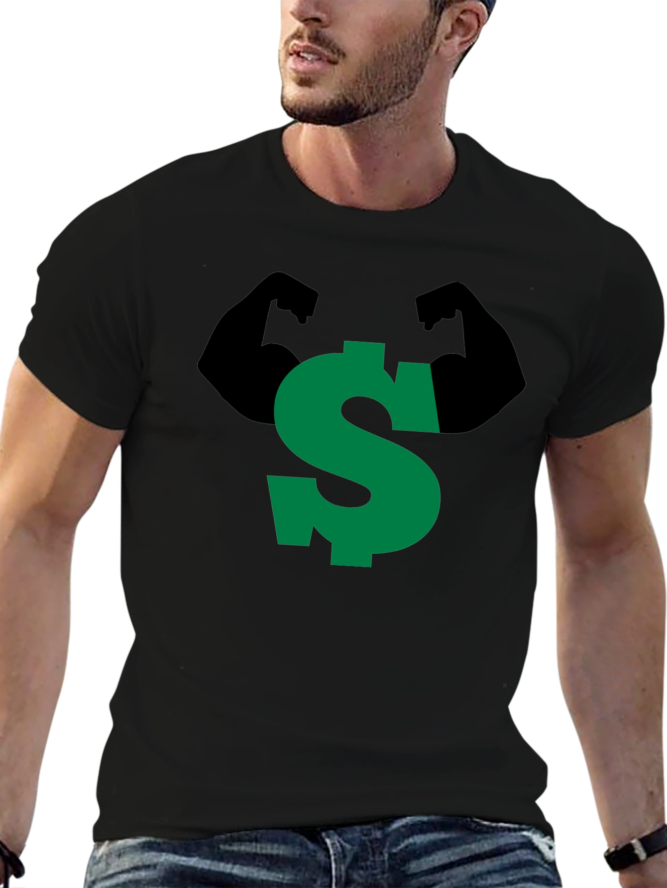 Strong Dollar Sign Graphic Tee