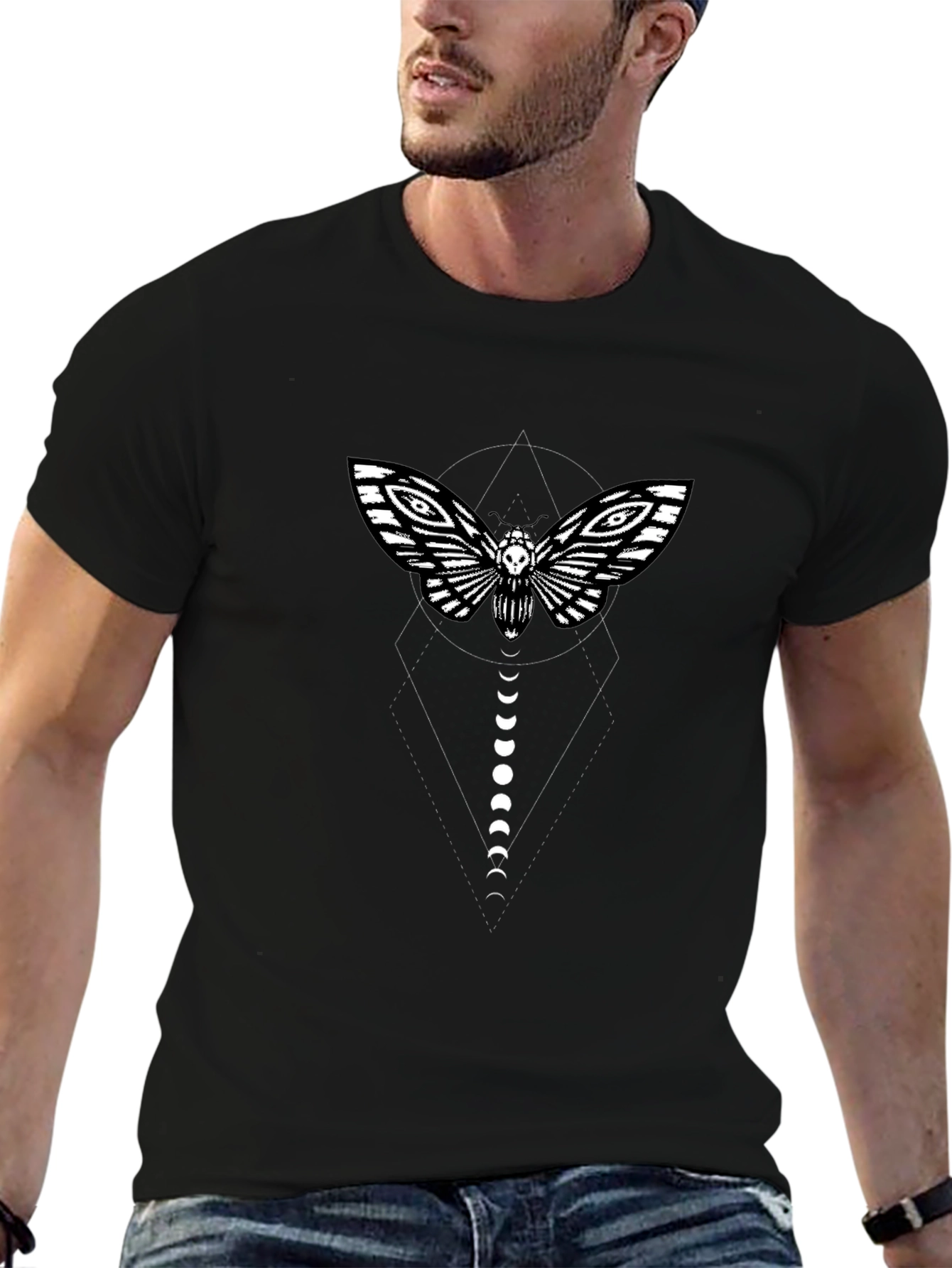 Moth & Moon Phases Graphic Tee