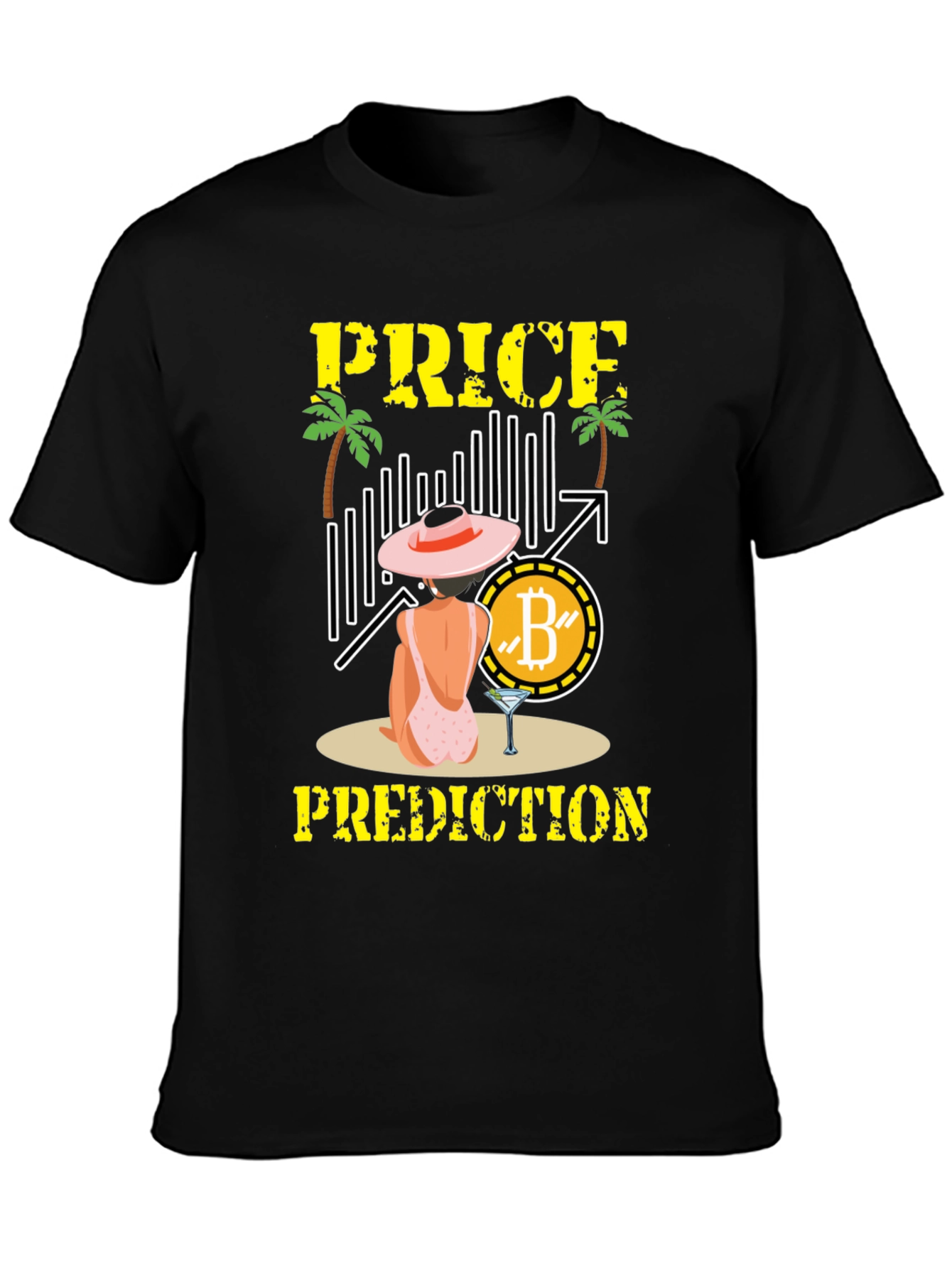 Bitcoin Price Prediction Black T-Shirt