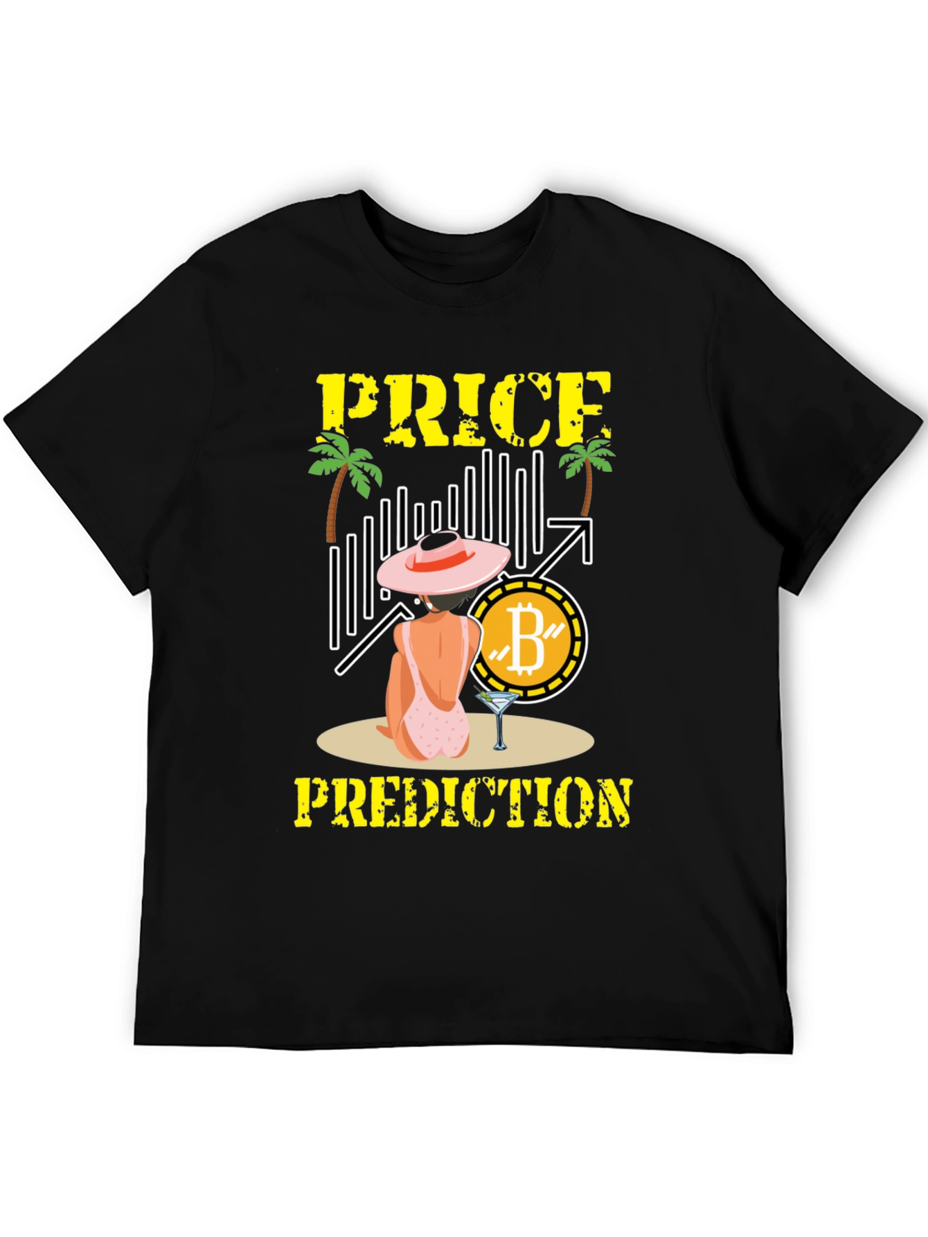 Bitcoin Price Prediction Black T-Shirt
