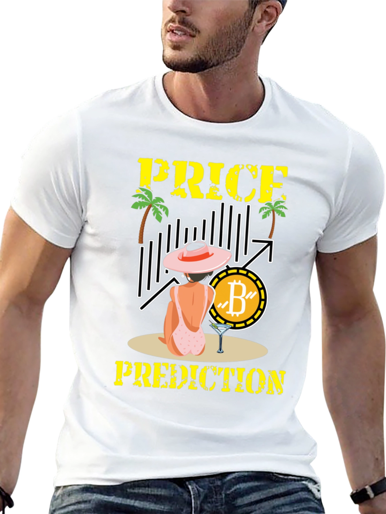Bitcoin Price Prediction Black T-Shirt