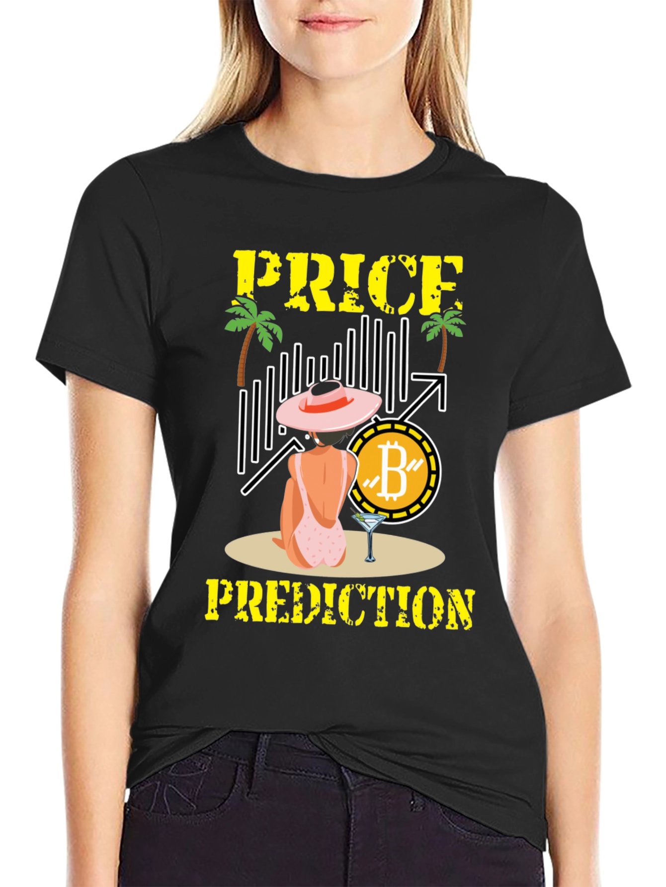 Bitcoin Price Prediction Black T-Shirt