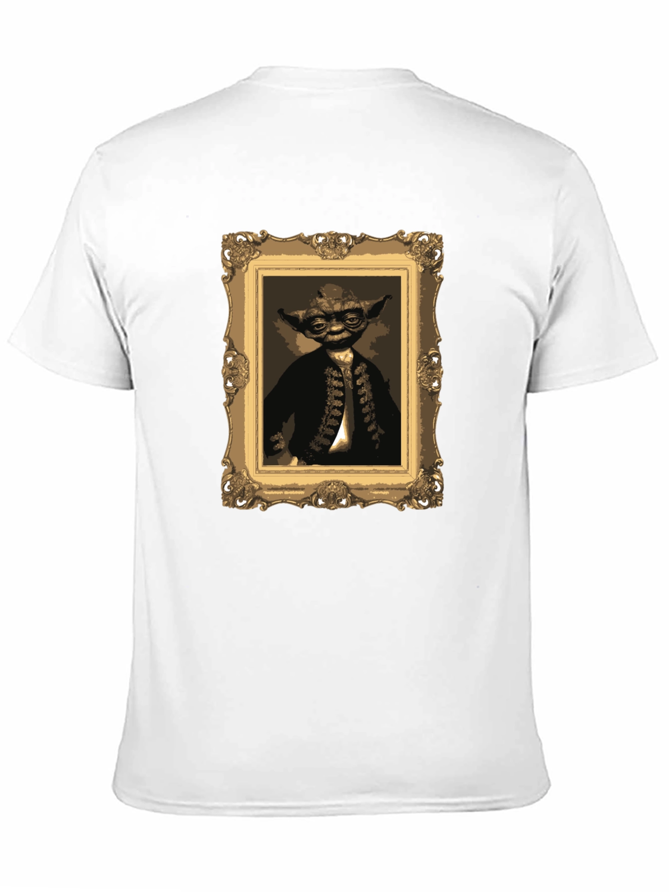 Yoda Portrait Graphic Tee - Black Crew Neck