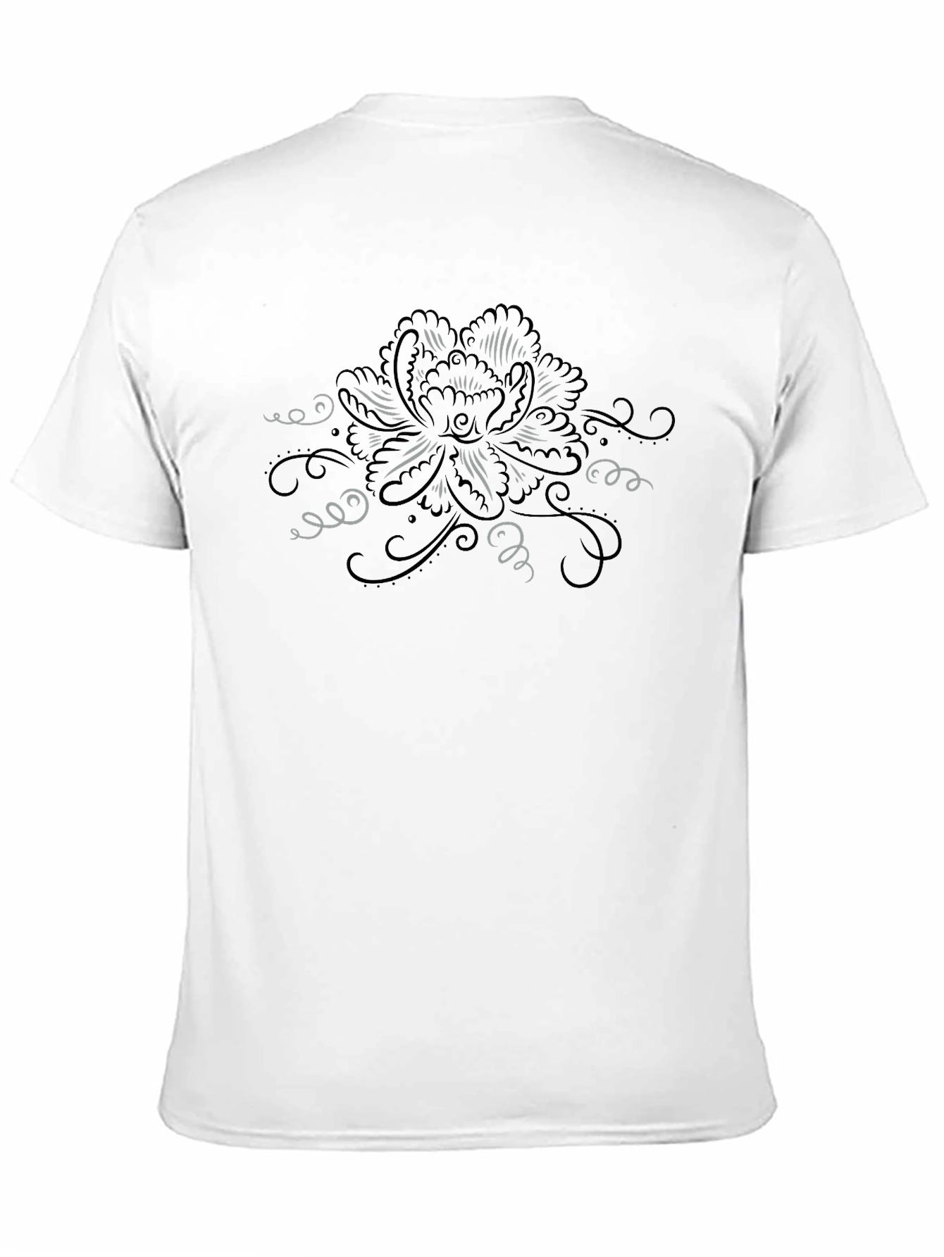 Floral Graphic Black T-Shirt - Stylish Casual Wear