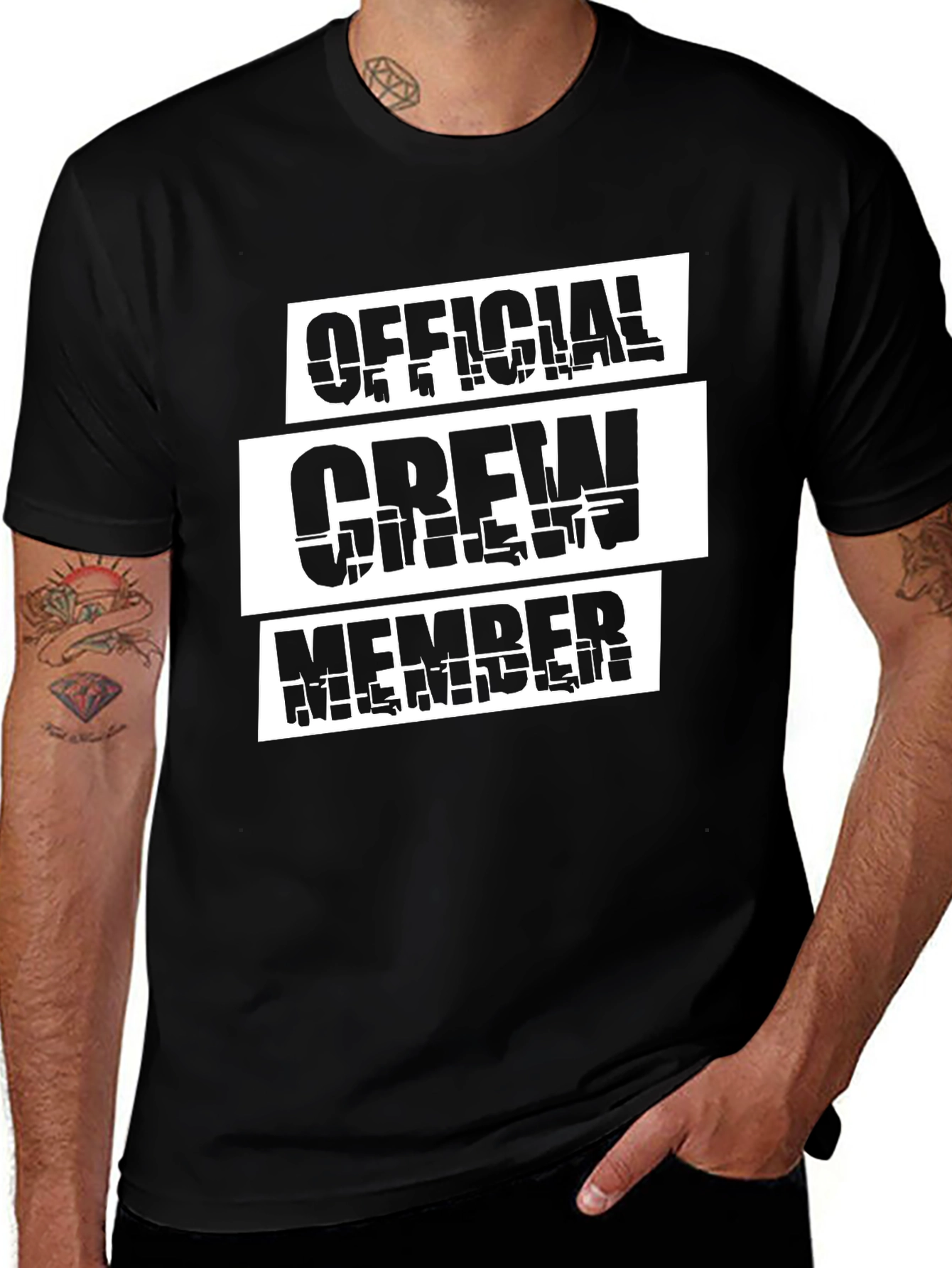 Official Crew Member Graphic Print T-Shirt