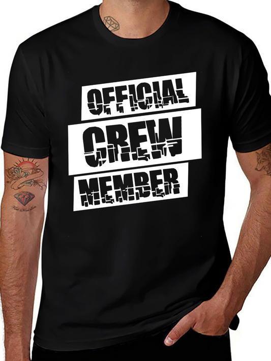 Official Crew Member Graphic Print T-Shirt