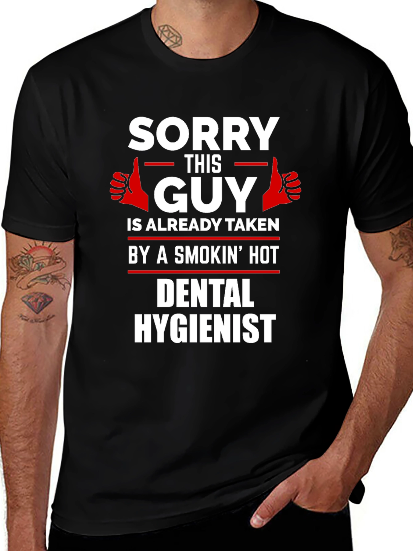 Sorry This Guy Taken Dental Hygienist T-Shirt